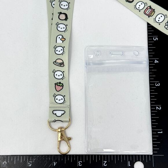 The Coffee Monsterz Co Emoti Lanyard Plastic ID Cardholder RARE TCMC Flower - Picture 2 of 5